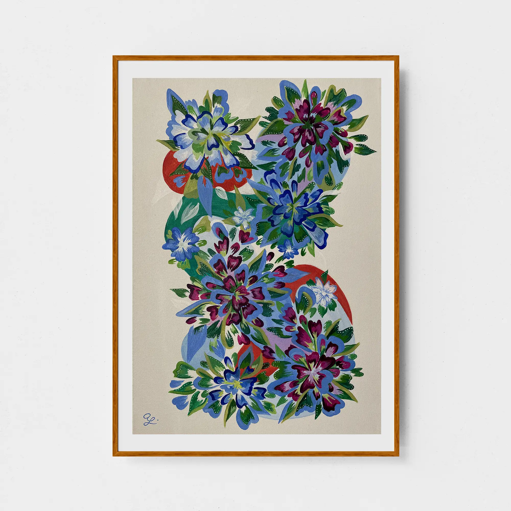 Floral Art Print Mexican Art