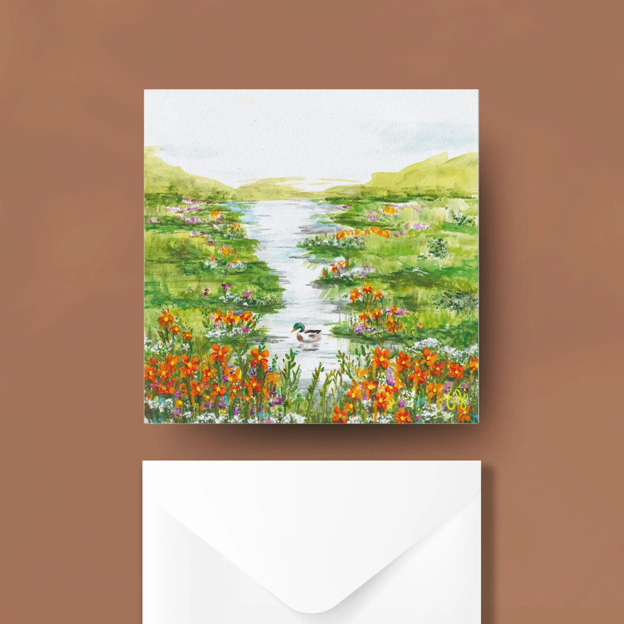 Al Agua Patos Greeting Card