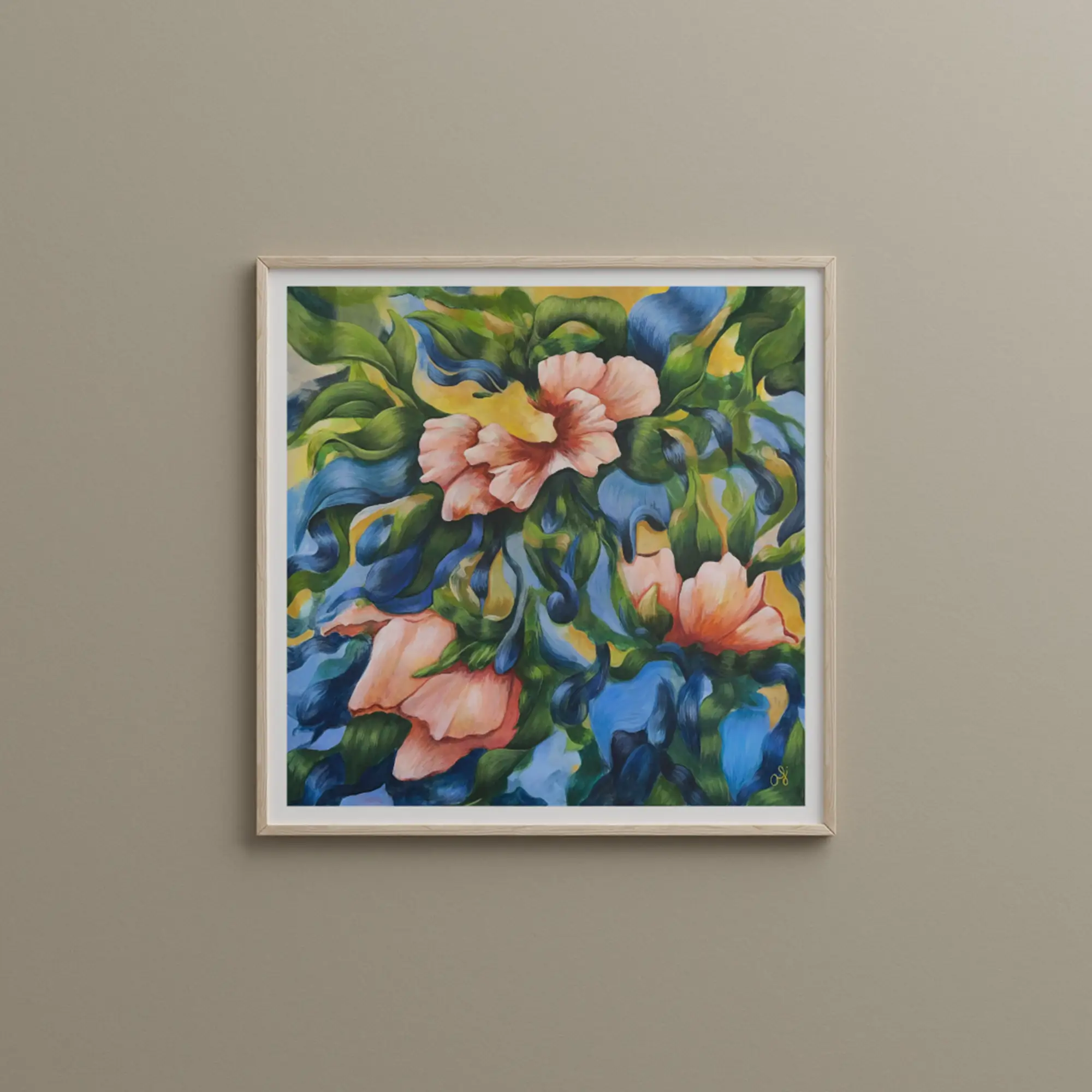 Dalila Fine Art Print – Vibrant Floral Artwork