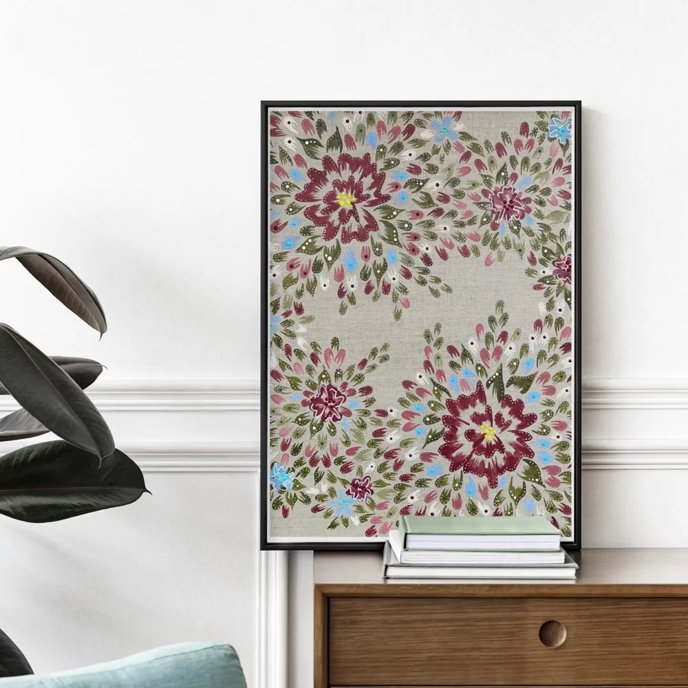 Eloísa floral abstract art print by Andrea Segura from the Floral Dance series