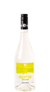 Bouteille de Mojitoh, aperitifs menthe citron petillant alcoolisés des Vosges 75cl