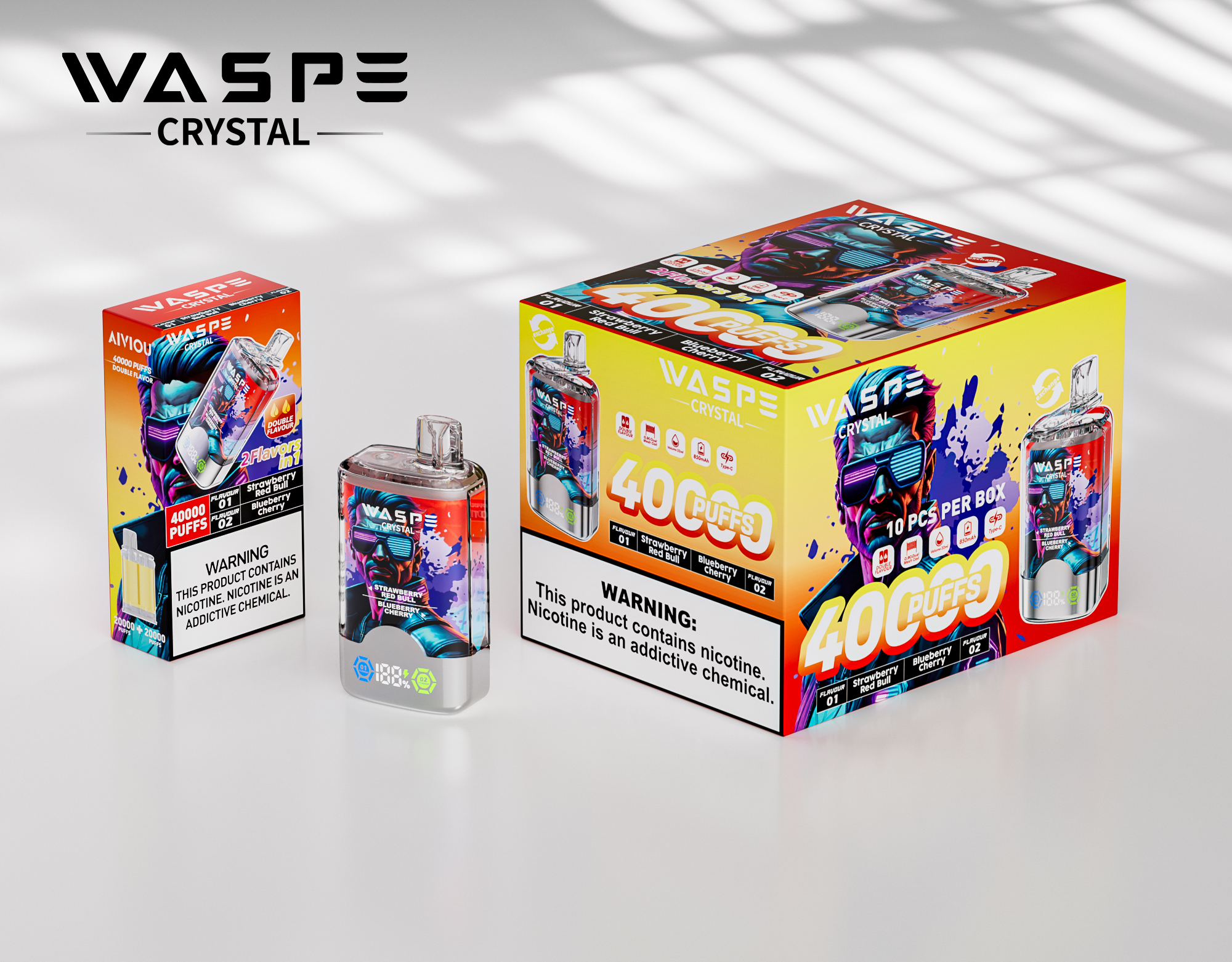 Waspe Crystal 40000 Puffs Einweg-Vape – Image 3