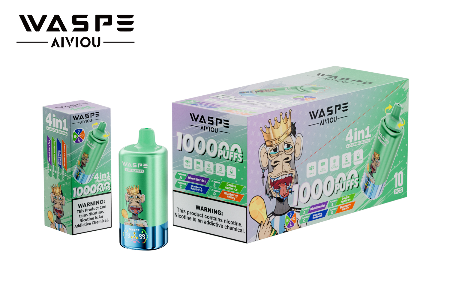 WASPE 4-in-1 100000 Puffs Einweg-Vape – Image 8