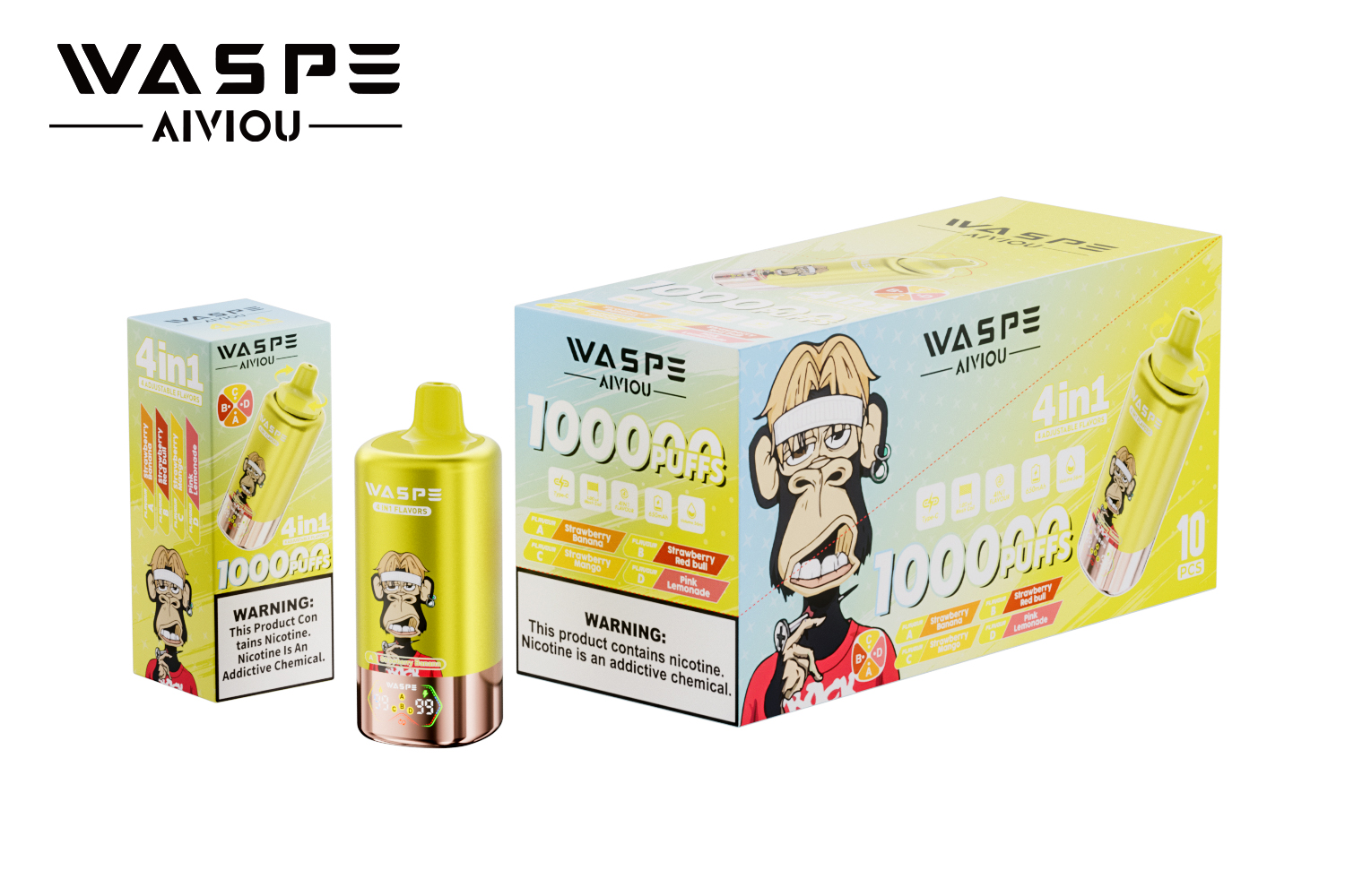 WASPE 4-in-1 100000 Puffs Einweg-Vape – Image 3