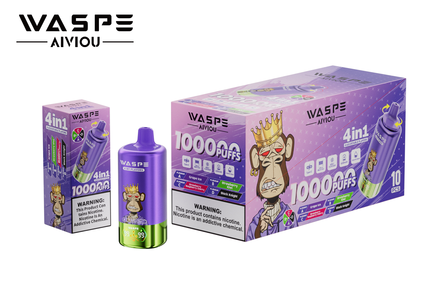 WASPE 4-in-1 100000 Puffs Einweg-Vape – Image 7