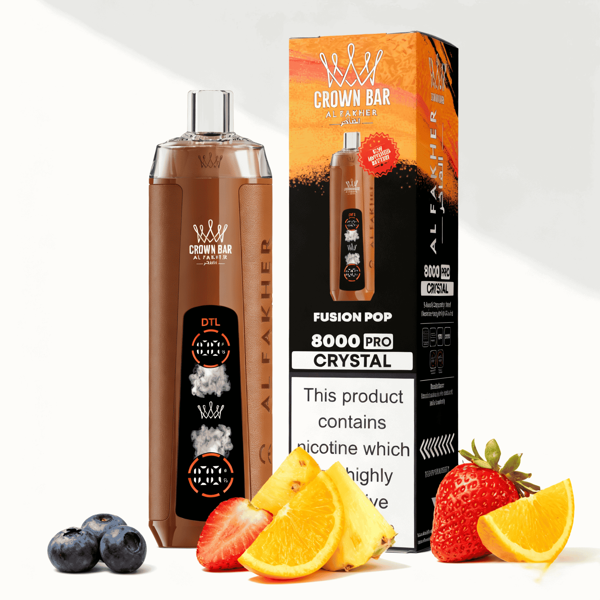 AL Fakher 8000 Crystal Züge Einweg-Vape – Bild 3