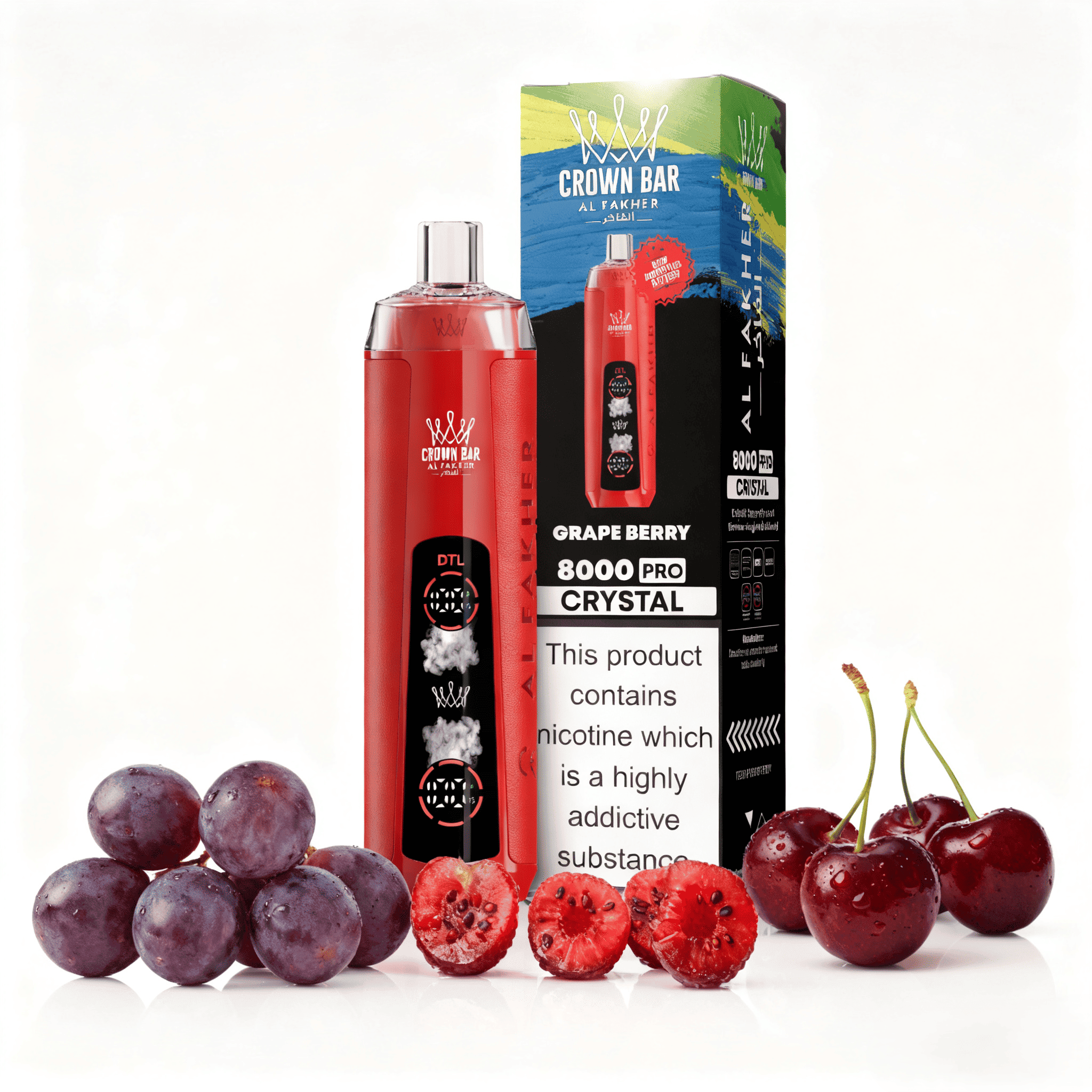 AL Fakher 8000 Crystal Züge Einweg-Vape – Bild 4