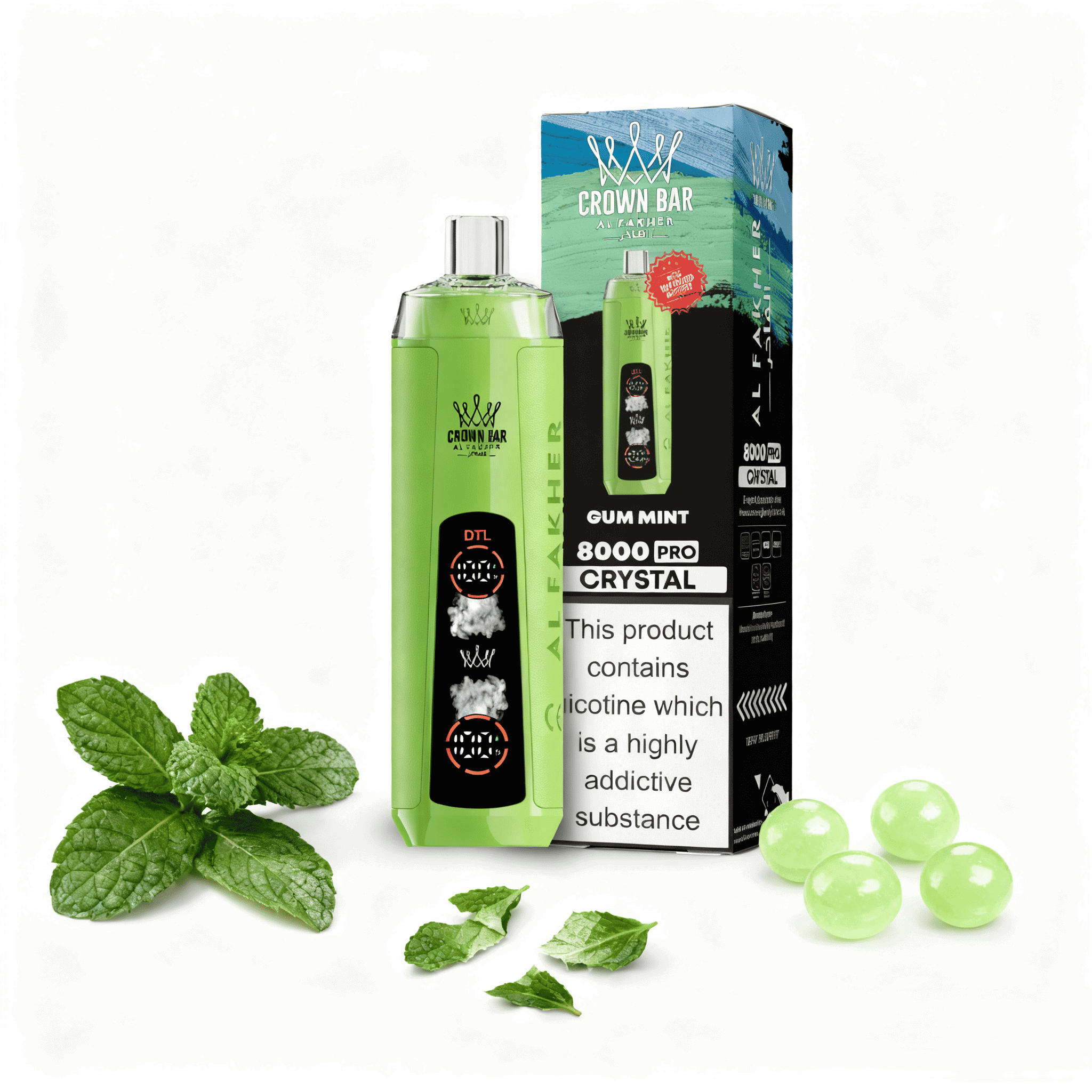 AL Fakher 8000 Crystal Züge Einweg-Vape – Bild 7