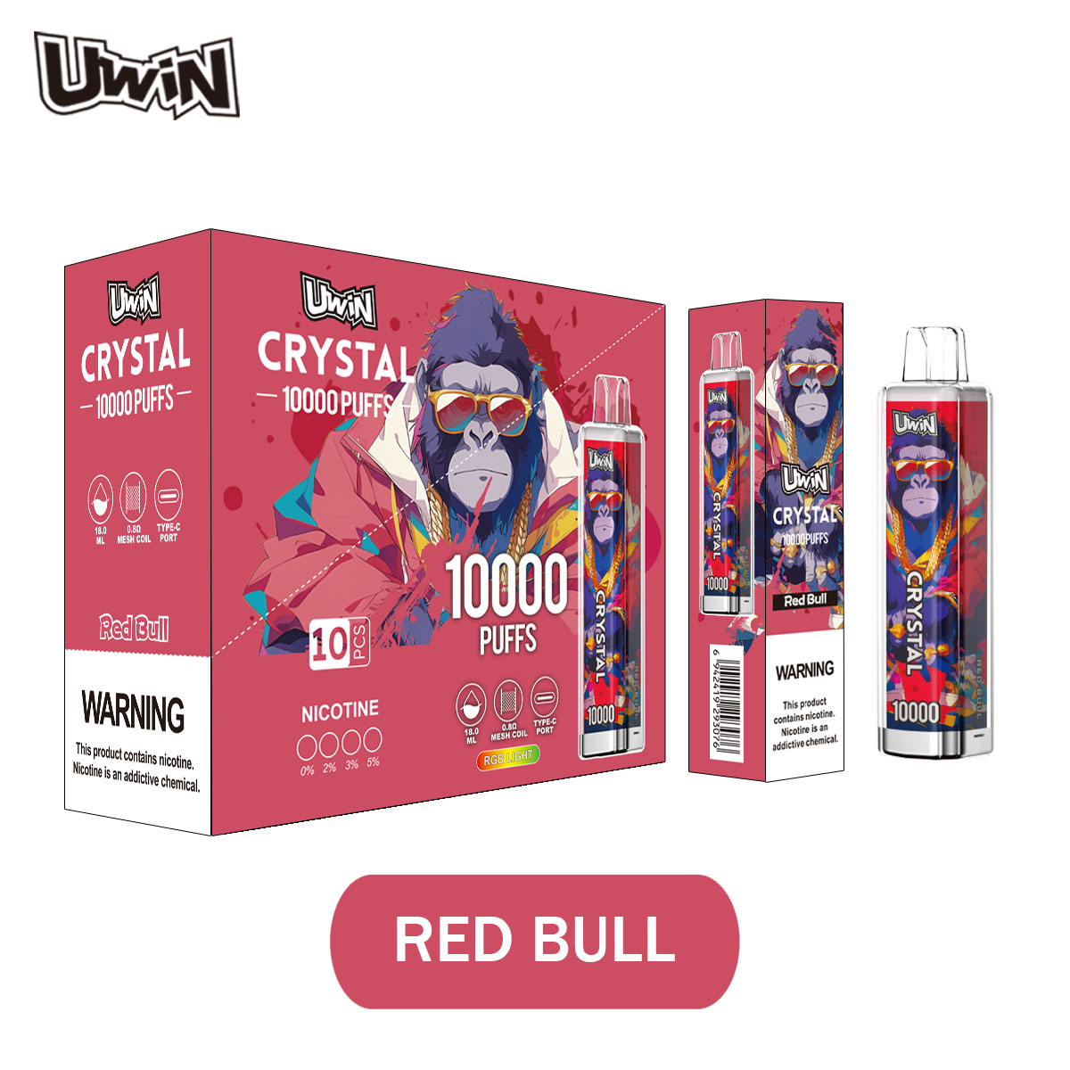 Uwin Crystal 10000 Züge Einweg-Vape - Bild 6