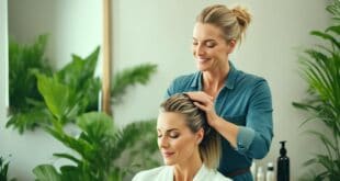 Hiustenhoito kampaamossa