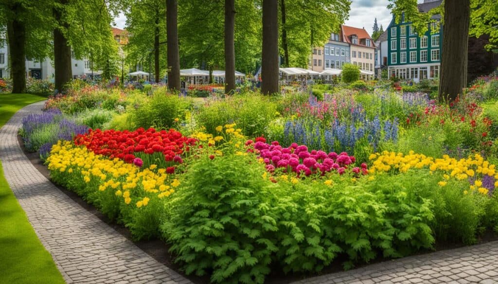 Kenkäveron hehkuva puutarha