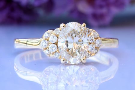 טבעת יהלומים עיטור