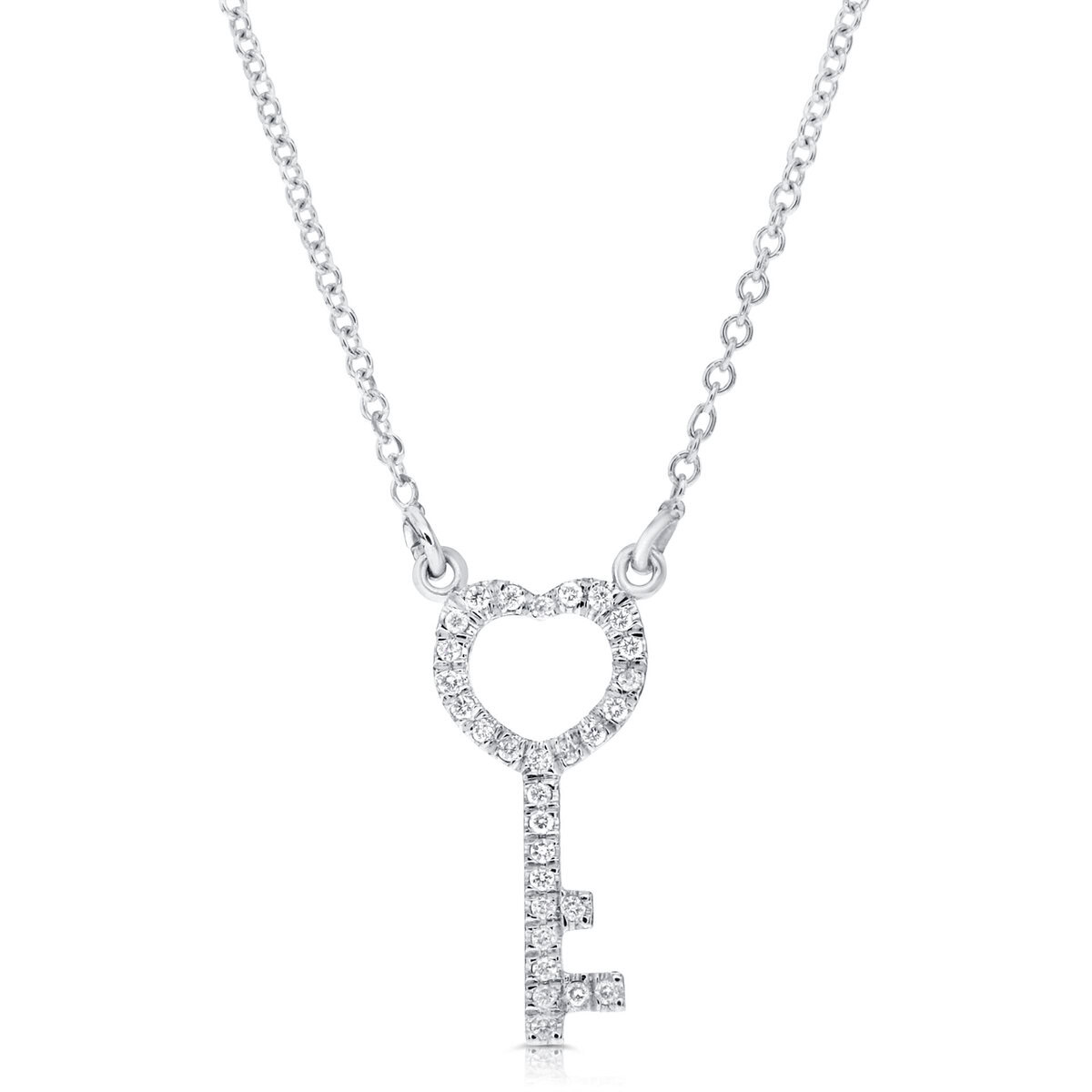 תליון מפתח משובץ יהלומים