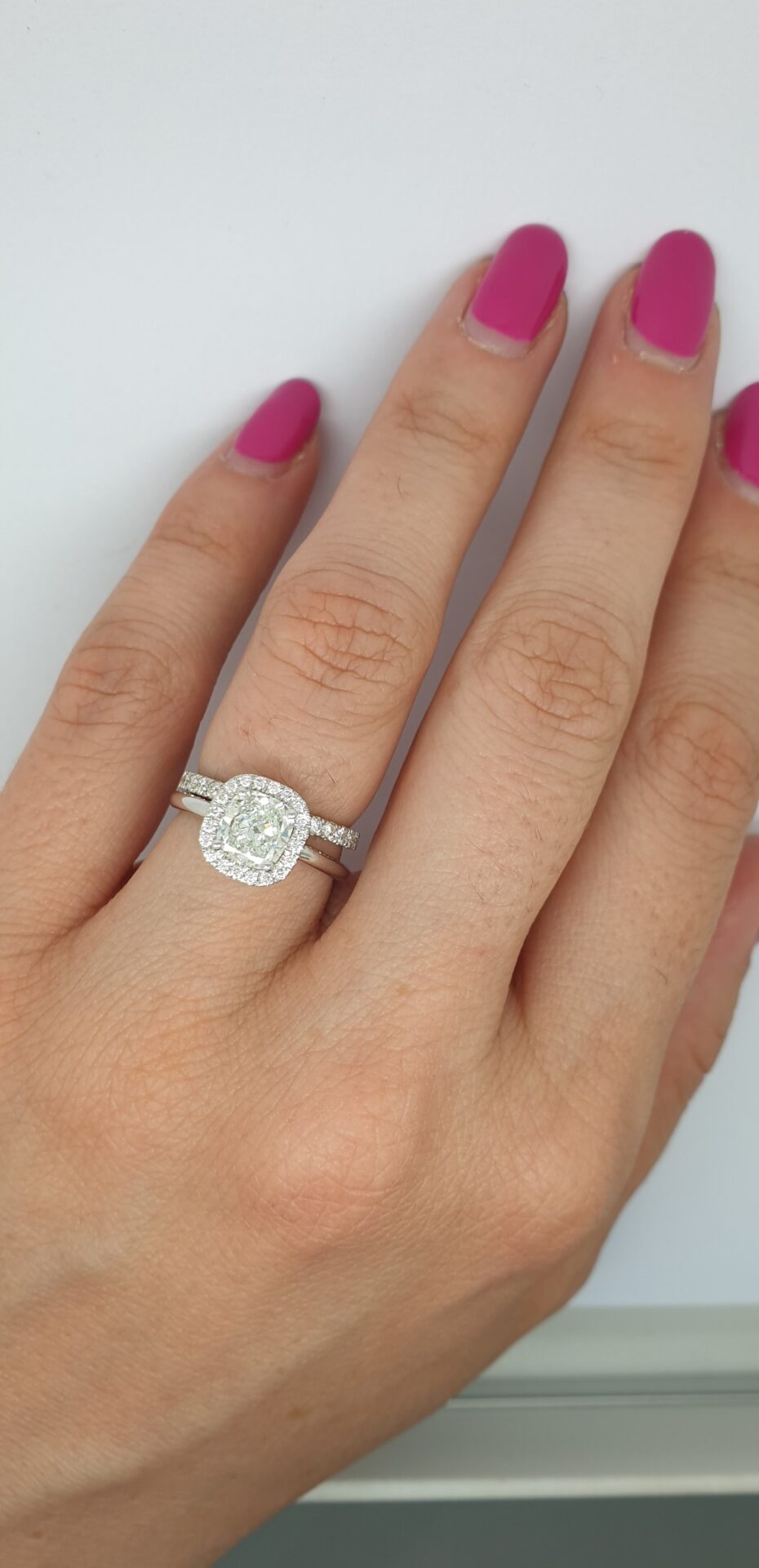 ⁦טבעת "קושן" 1ct⁩ – תמונה ⁦4⁩