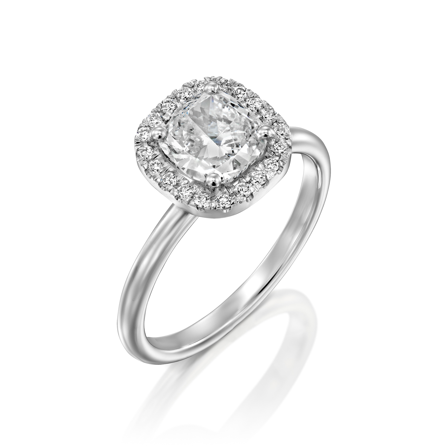 ⁦טבעת "קושן" 1ct⁩ – תמונה ⁦5⁩