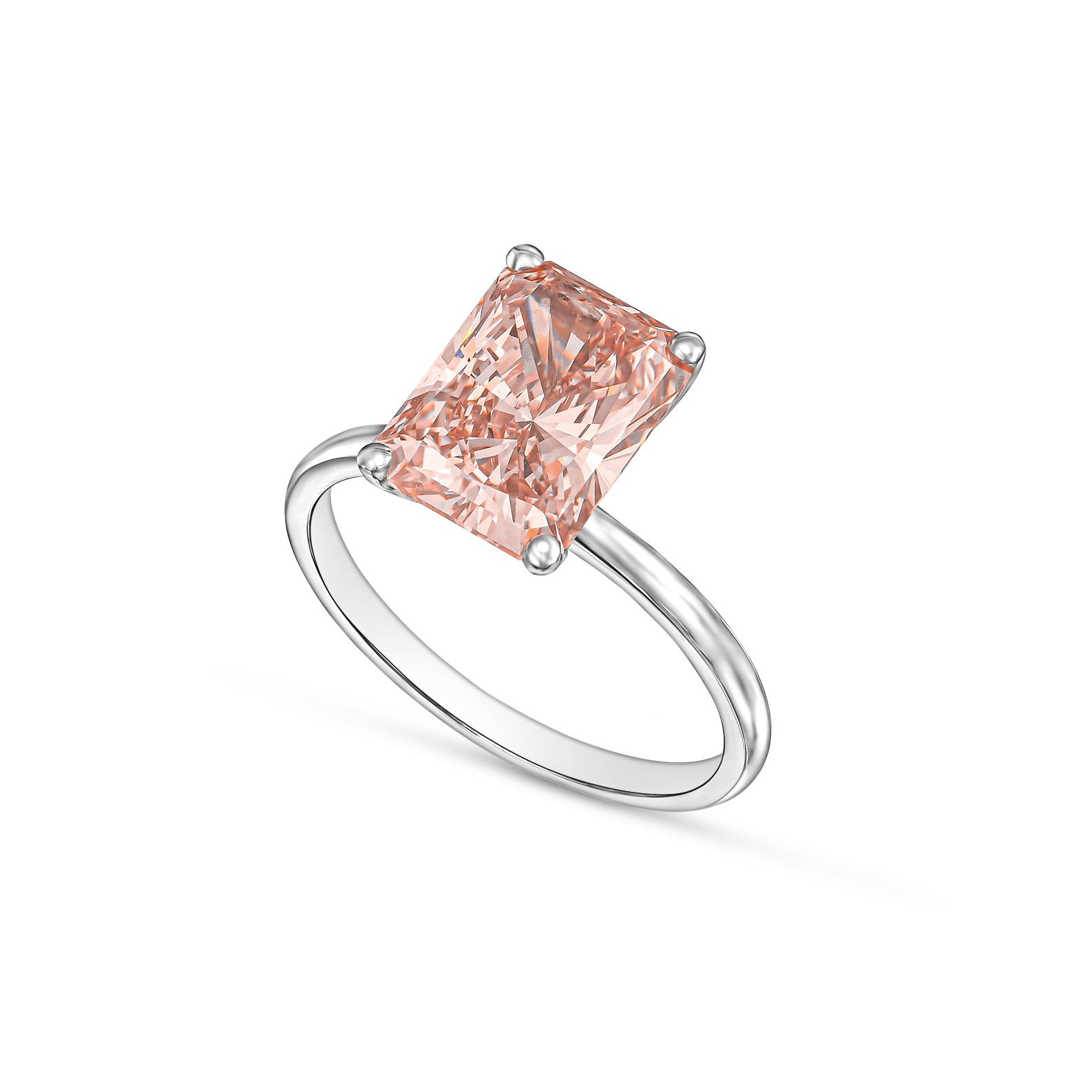 ⁦טבעת יהלום ורוד 3.65ct⁩ – תמונה ⁦2⁩