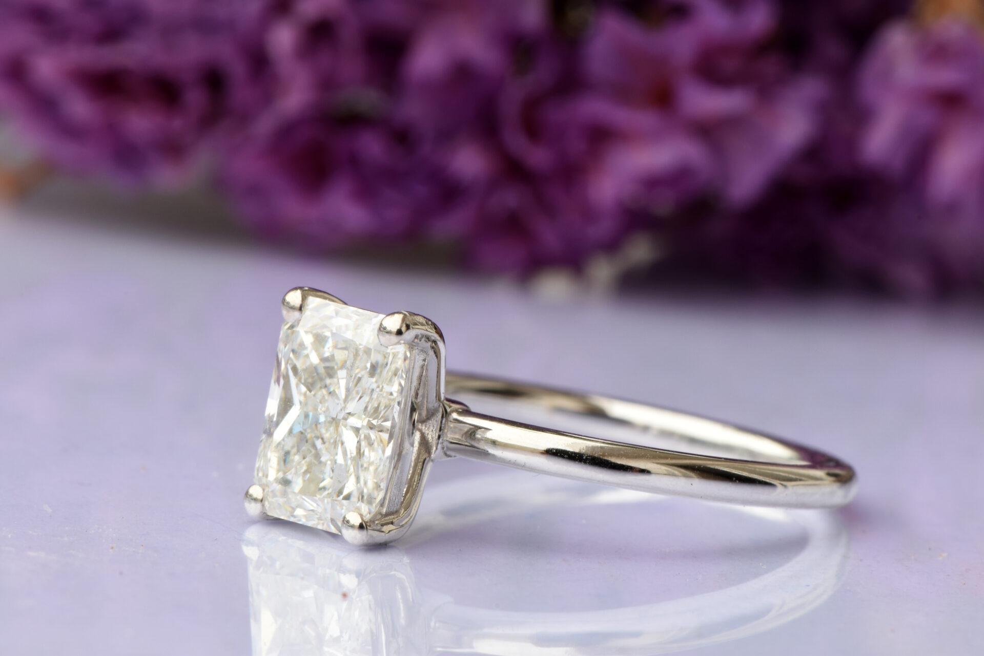 ⁦טבעת יהלום רדיאן 2 קראט⁩ – תמונה ⁦2⁩