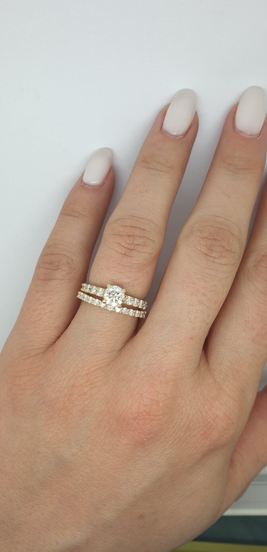 ⁦טבעת אירוסין יהלום 0.50ct⁩ – תמונה ⁦3⁩