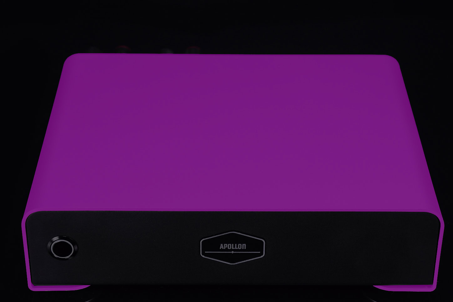 Hypex NC122MP-Stereo-Amplifier-Purple-Anodized-Front-View-Apollon-Audio