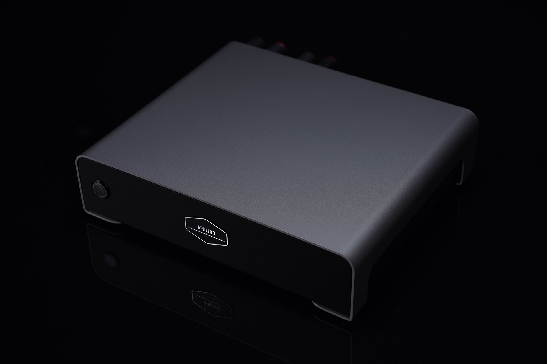 Hypex NC122MP Stereo Amplifier Titan Anodized Side View Apollon Audio