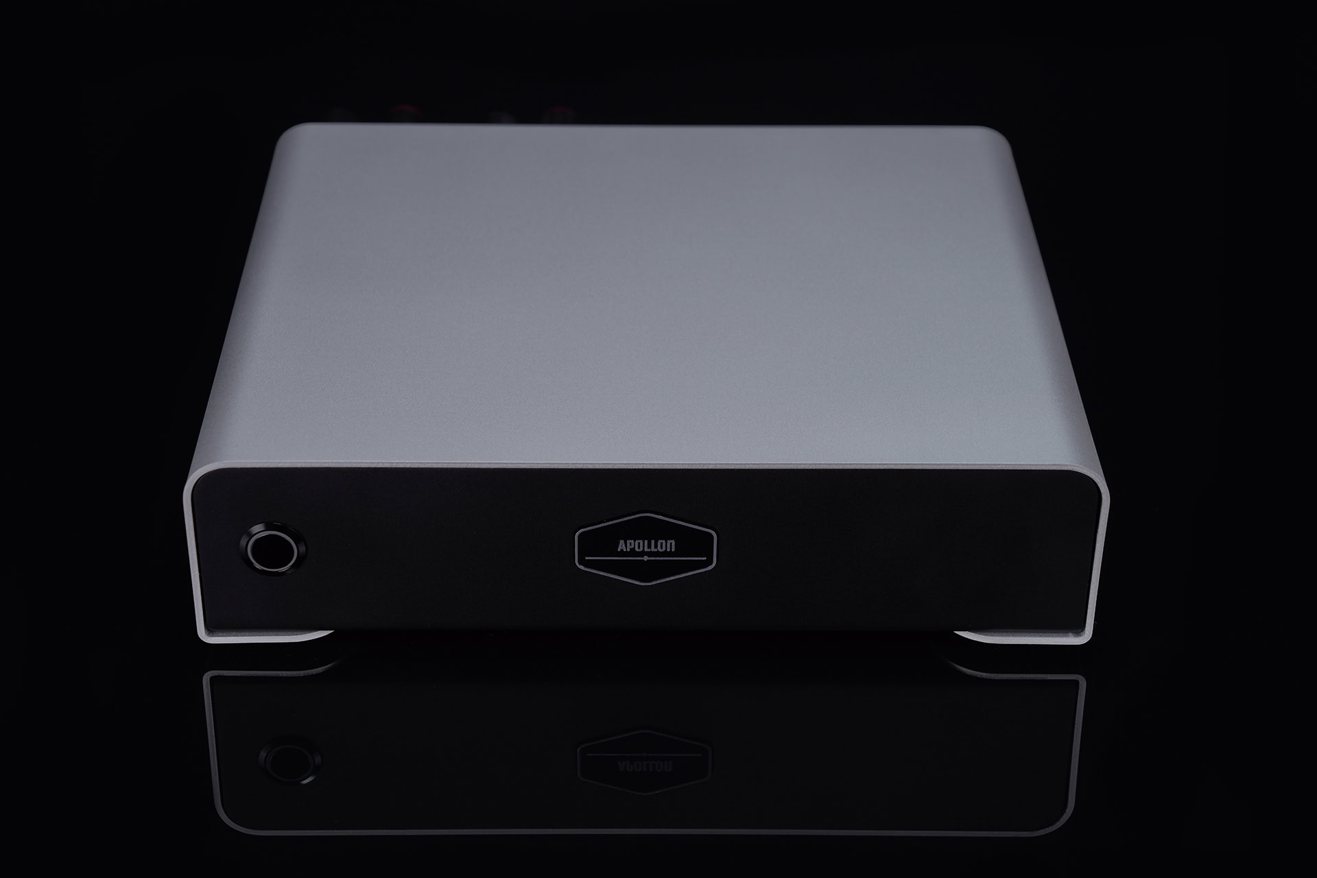 Hypex NC502MP Stereo Amplifier Silver Anodized Front View Apollon Audio