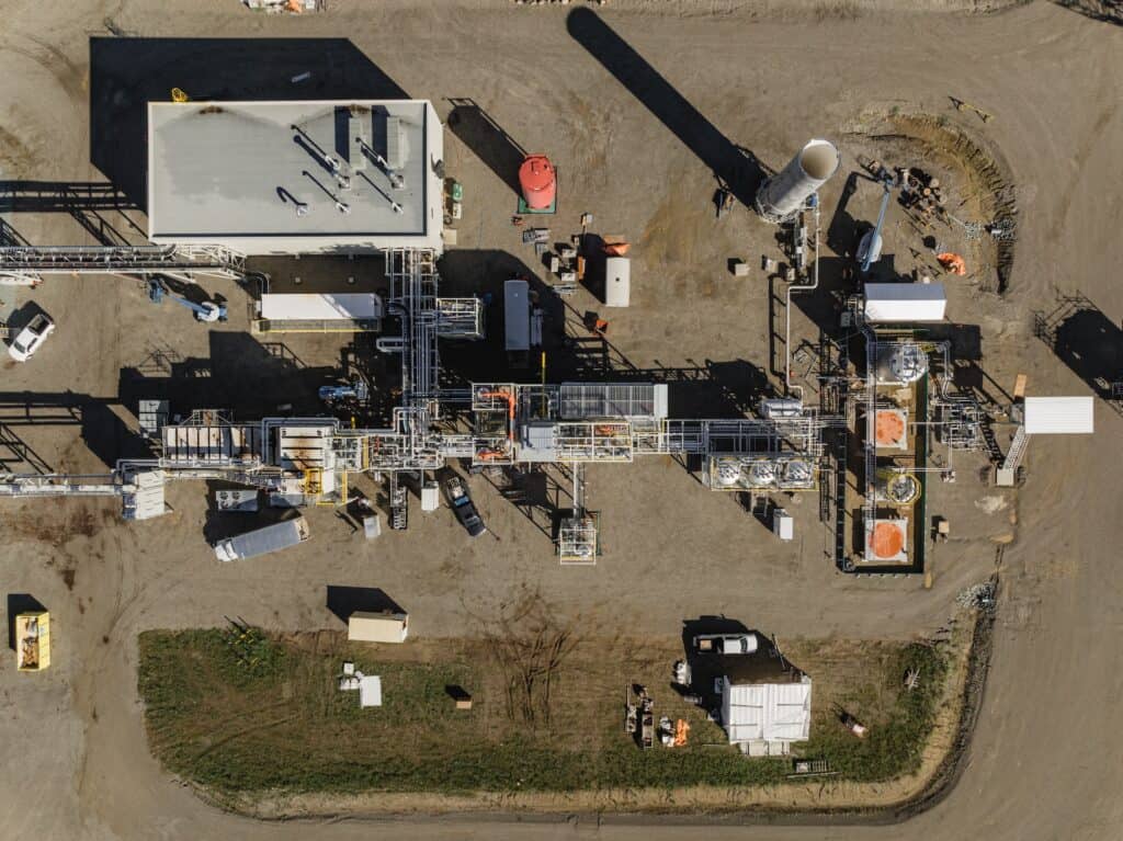 Aerial shot of the Arbios Chuntoh Ghuna facility