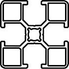 section profilé 40x40eco+
