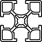 section profilé 40x40 lourd