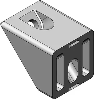 Angle 45° pour gousset - profilé aluminium 40x40