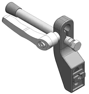 Support de Rive Réglable avec Poignée Débrayable