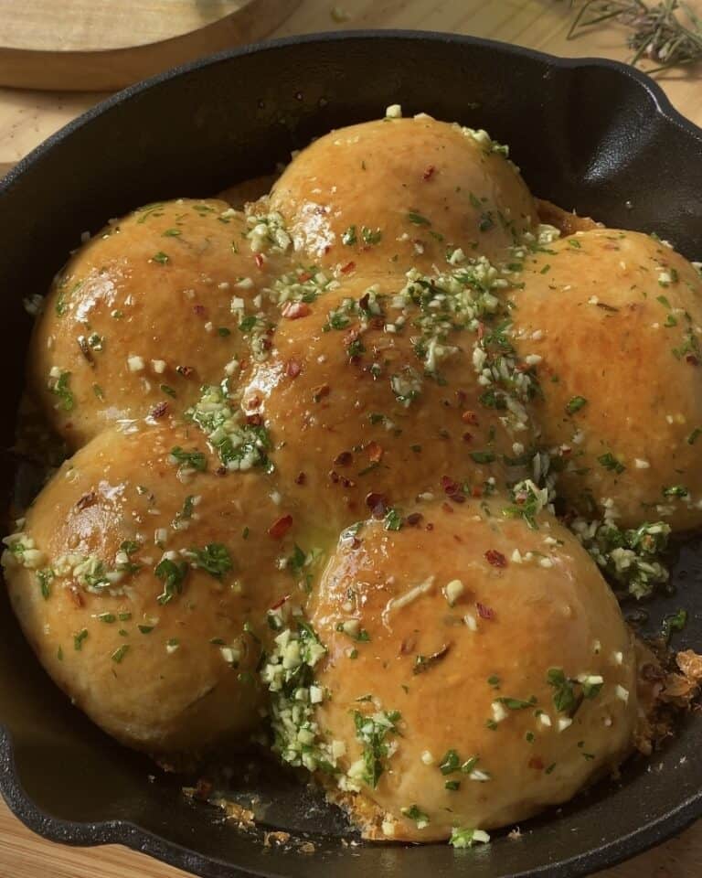 Rosemary pull apart garlic bread