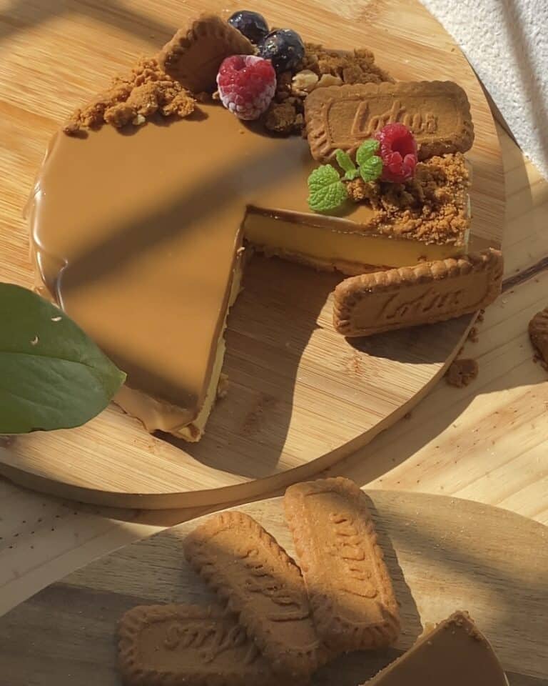 No bake Biscoff cheesecake