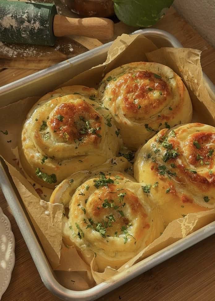 m doing the SEO Alt text for my Wordpress post, Buttery cheese Garlic Rolls, are soft, fluffy, and loaded with melted, bubbly mozzarella cheese I need you to give me this information using keywords: ALT TEXT, jpeg title using the main keyword, caption and description.