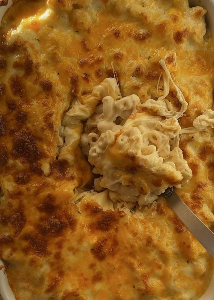 Creamy homemade mac and cheese