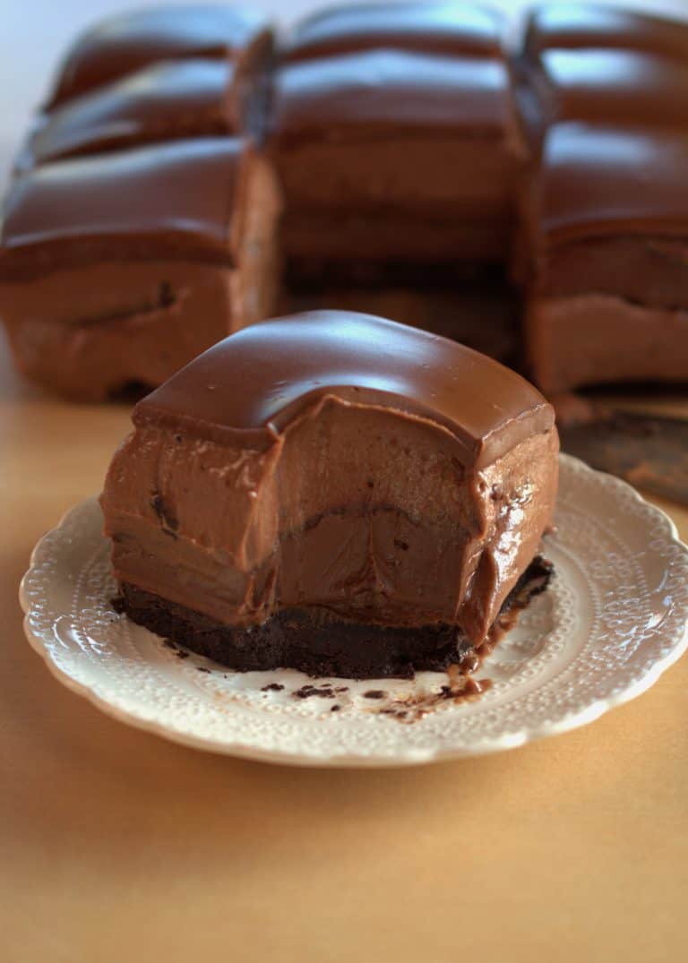 Nutella Cheesecake squares