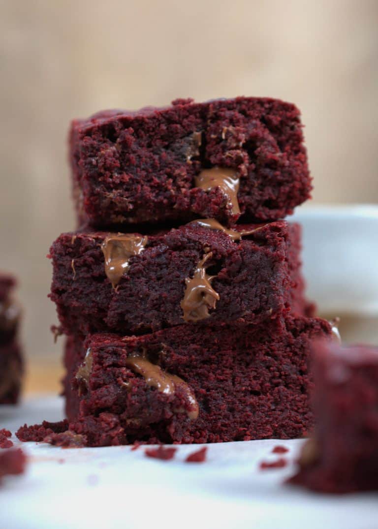 Red Velvet Nutella Brownies