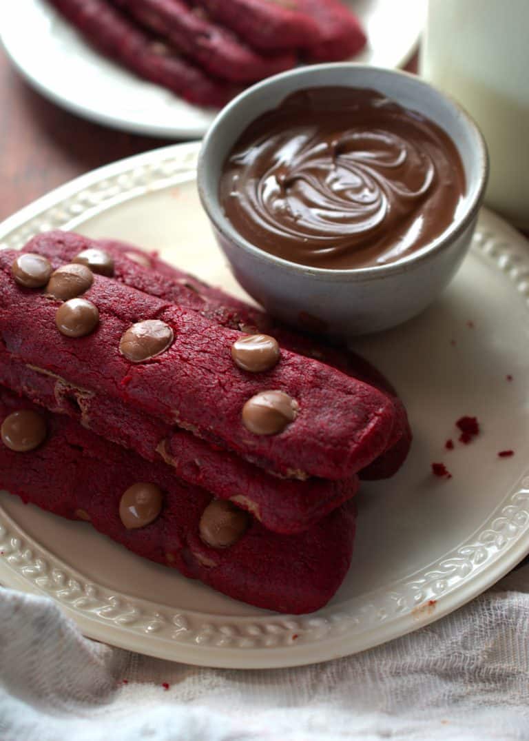 Red Velvet cookie fries