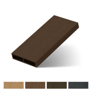 ไม้ระแนงหน้าใหญ่กลวง ภายนอก  4"x1"