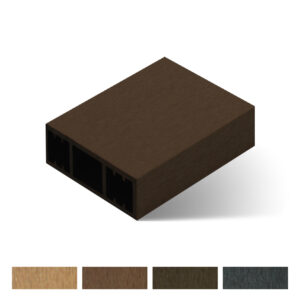 ไม้ระแนงหน้าใหญ่กลวง ภายนอก 6"x2"