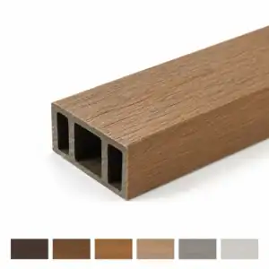 ระแนงไม้เทียม WPC หน้าใหญ่กลวงภายนอก ASA ขนาด 100x50mm.