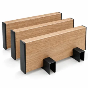 ระแนงเหล็กลายไม้ ขนาด 100 x 25 x 4000 mm. สีบีช (Beech)