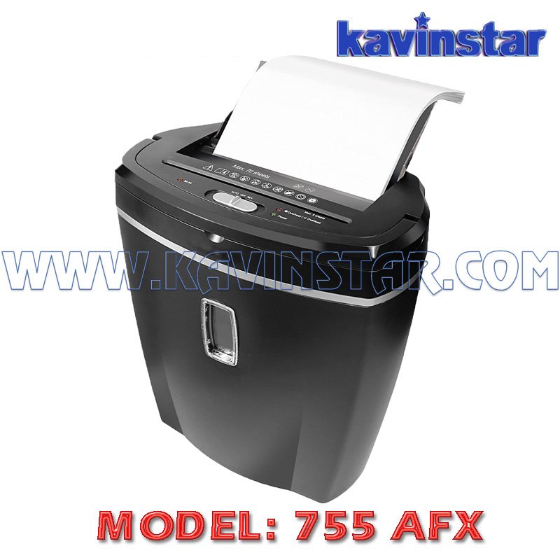 Kavinstar 755 AFX Auto Feed Paper Shredder Machine Shred Upto 75 Sheets Sequentially in Auto Mode Upto 5 Sheets