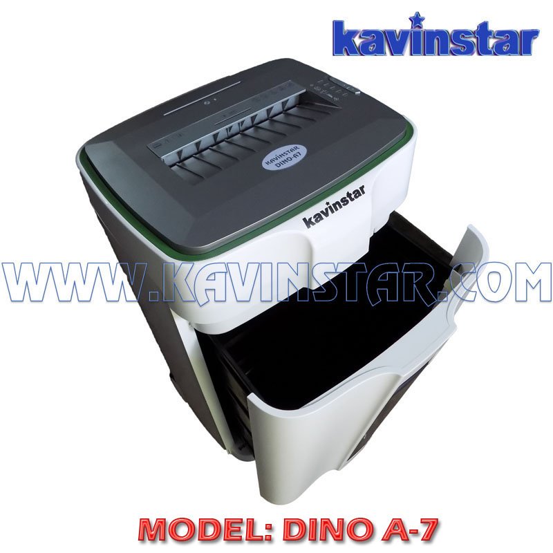 Kavinstar DINO A7 High Security Paper Shredder Machine Shred Upto 15-17 Sheets (70gsm) with Separate Slot for CD, Cr. Card (Noiseless) - Image 2