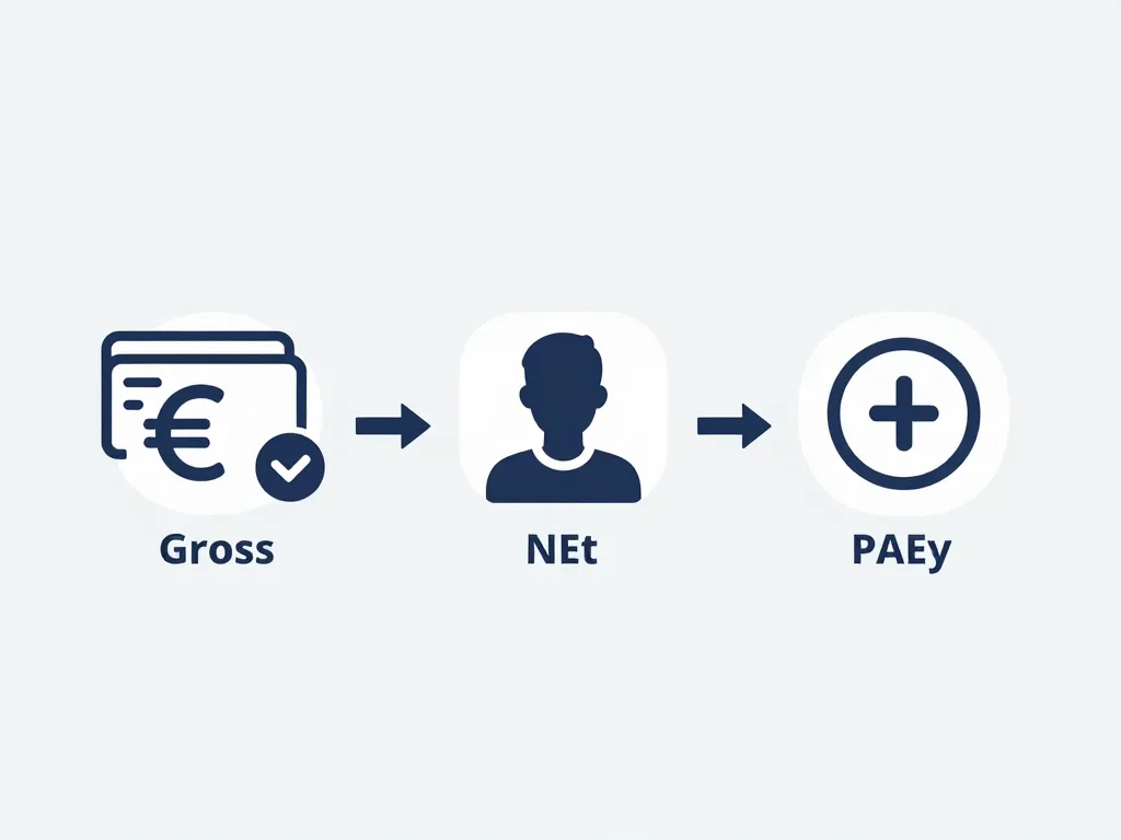 Diagramme concept brut en net 1840 brut en net