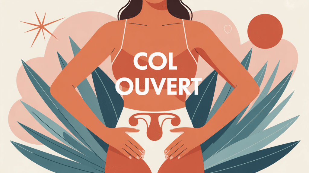 col ouvert chez la femme illustration utérus