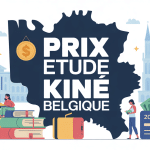 illustration coût étude kiné belgique prix