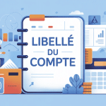 libellé du compte visuel cahier icônes banque logiciel
