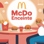 mcdo enceinte femme enceinte mange burger