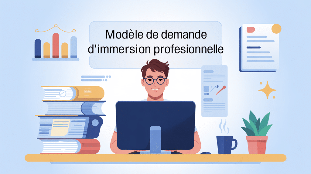 modèle demande d'immersion professionnelle candidat prépare lettre