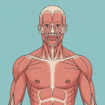 muscle du bassin anatomie vue globale stylisée